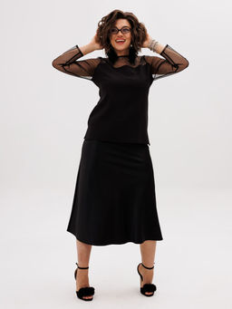 Блуза ANELLI 1777 черный туман  фото 7