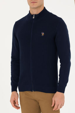Erkek Lacivert Basic Triko H_rka