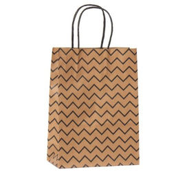 Цена за 12 шт. Пакет подарочный 16x8x22см крафт / W100S /уп 12/1500/ - Галеонтрейд фото 7