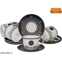 Чайный набор 12пр. 270 мл в под.уп. Фарфор арт.244-001 /LENARDI/