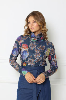 Водолазка прямая Цвет:Мультиколор