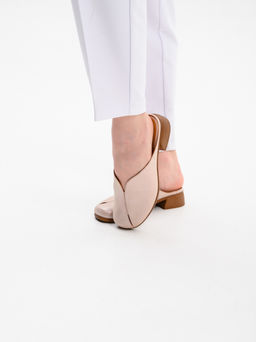 Сабо 3200.25294br.Розовый ибица+коричневый