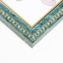 Цена за 2 шт. Фоторамка для фото 10×15 см Keep memories «Камея», пластик, малахит, (пластик)