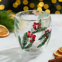 Стакан стеклянный с двойными стенками «Зимние истории», 250 мл