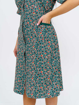 Халат женский, цвет зеленый