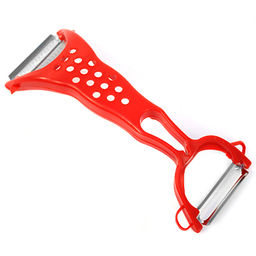 Овощечистка Универсальная 17х5,8см, 2-х сторонняя, плавающее лезвие, пластиковое основание, на картоне (Россия) - Домашняя мода фото 2