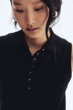 Su?ter sin mangas con cuello camisero - H&m фото 5