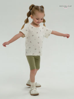 Костюм Актив бордовые тюльпанчики-оливка - Sovalina фото 22