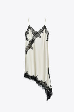 ASYMMETRIC LACE DRESS ZW COLLECTION
