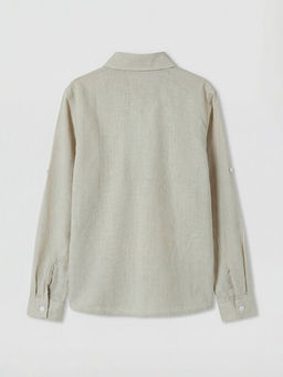 Uzun Kollu Erkek ?ocuk Poplin G?mlek