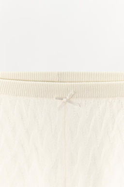 POINTELLE KNIT SHORTS WITH BOW - Zara фото 9