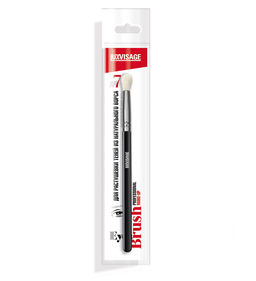 LuxVisage Кисть косметическая № 7 для растушевки теней из натурального ворса - Golden rose фото 3