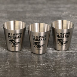 Стопки За удачную рыбалку, 3 шт - Mode forrest фото 3
