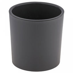 Горшок для цветов пластмассовый Genius 2,5л, д15,7см, h15,6см, дренажная вставка, серый (Россия)