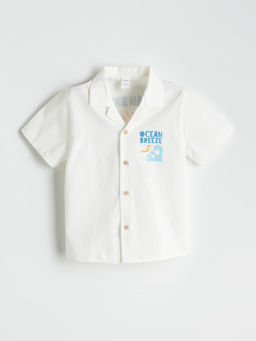 Resort Yaka Bask?l? Erkek ?ocuk G?mlek