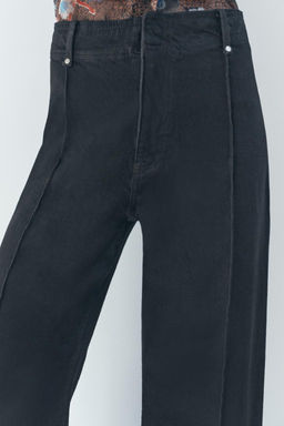 ZW COLLECTION HIGH-WAIST WIDE-LEG JEANS - Zara фото 9
