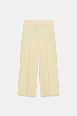 PANTAL?N CROPPED ZW COLLECTION / Amarillo pastel - Zara фото 4