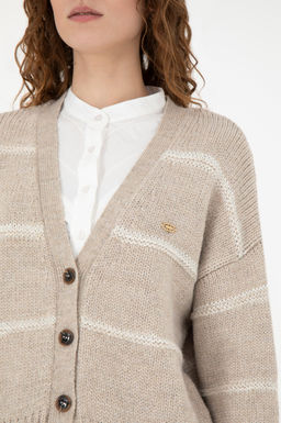 Женский трикотажный кардиган с камнями - U.s. polo assn фото 14