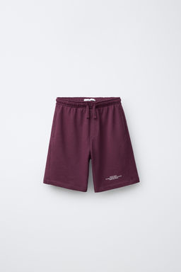 BERMUDA FELPA JOGGING / Burgundy