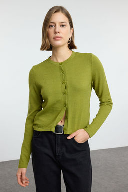 Yesil Yunlu Ceket Gorunumlu Triko H?rka TWOAW25HI00049