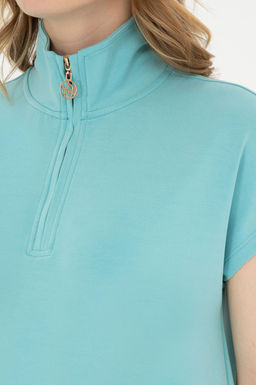 Женская базовая футболка светло-хаки с v-образным вырезом Неожиданная скидка в корзине - U.s. polo assn фото 14