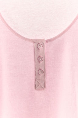 CAMISETA PUNTO BOTONES / Rosado