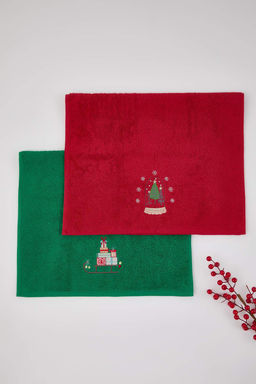 2li Y?lbas? Temal? Nak?sl? Yuz Havlusu 50x80cm TPHAW26HVL00003 - Trendyolmilla фото 5