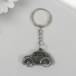 Цена за 12 шт. Брелок для ключей на кольце «Автомобиль», колёса крутятся, металл, 2.6×4.1 см