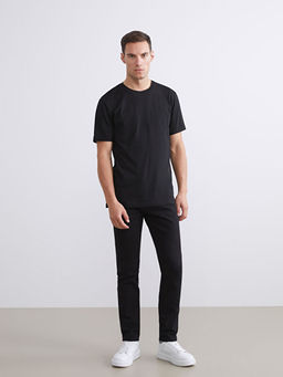 Bisiklet Yaka Penye Erkek Ti??rt