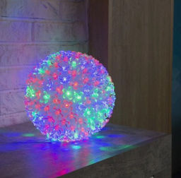 Шар цветы сакуры 200Led, d 18cм. светильник/ ночник /праздничное освещение/ цвет мульти - Family фото 4
