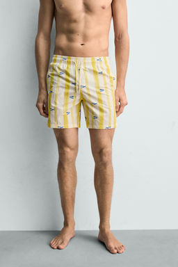 BA?ADOR MEDIO RAYAS PECES / Blanco - Zara фото 2