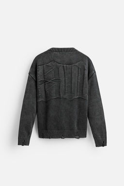 JACQUARD SLOGAN SWEATER - Zara фото 7