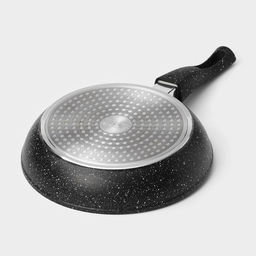 Сковорода Magistro Dark, d=22 см, съёмная ручка soft-touch, антипригарное покрытие, индукция, кованый алюминий, чёрная  фото 8