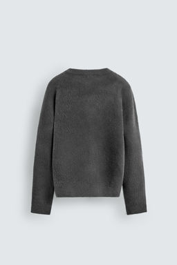 JERSEY CEPILLADO BOXY FIT / Gris medio - Zara фото 8