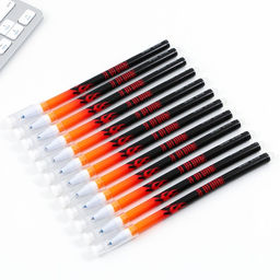 Цена за 12 шт. Ручка пиши-стирай, синяя паста, гелевая, 0.5 мм с колпачком «Я Огонь»