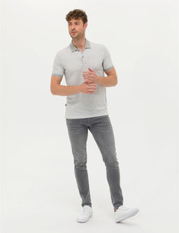A__k Gri Melanj Slim Fit Polo Yaka Ti__rt - Pierre cardin фото 4