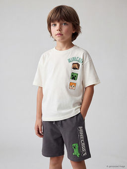 Minecraft Bask?l? Erkek ?ocuk Ti??rt