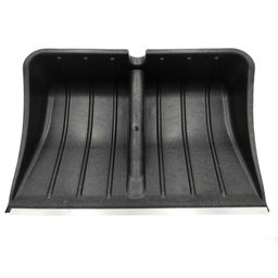 Лопата снеговая "Медведь" п/эт. черная,с ал.накл.,с ал.чер.,ручкой "Элита",доп.ручк на чер.500х380мм