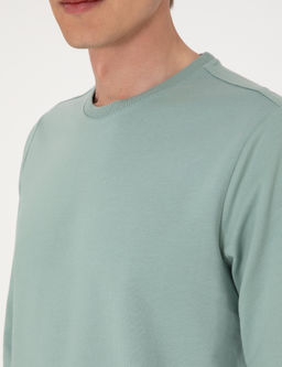 _a_la 2 _plik Regular Fit Bisiklet Yaka Basic Sweatshirt - Pierre cardin фото 7