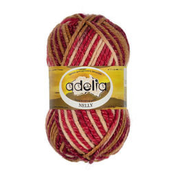 Пряжа ADELIA NELLY 70% шерсть, 30% акрил 5 шт. х 100 г 100 м  5 м