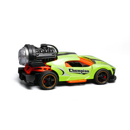 Гоночная машинка свет, звук с имитацией дыма, 1:32, Fast Racers, зелёная