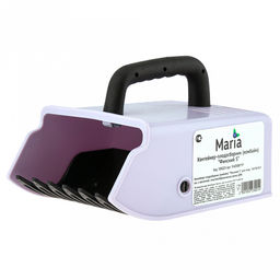 Марья (Maria) Комбайн (контейнер) плодосборник Финский S для ягод, 15х10х10см, с заслонкой, пластик/обрезиненная ручка, цвет сиреневый (подходит для всех типов ягод) (Китай)