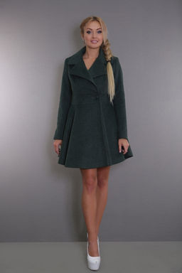 Пальто женское демисезонное 17502-800 (зеленый)