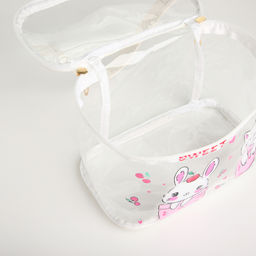 Косметичка на молнии для бассейна, с ручкой, с принтом Sweet, белая - Simaland фото 4