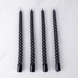 Свеча 4 штуки 25х1,8 см набор / WR-311 /уп 144/ черный / 2 СОРТ ЦАРАПИНЫ - ГалеонТрейд фото 2