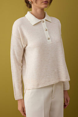 Indigo Yumusak Dokulu Genis Kal?p Triko Kazak TWOAW26KZ00062 - Trendyolmilla фото 11