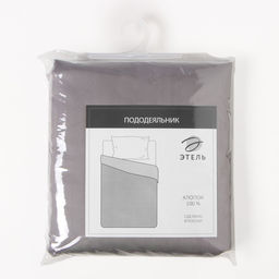 Пододеяльник Этель Grey sky, 145х215 см, мако-сатин, 114г/м2, 100% хлопок  фото 4