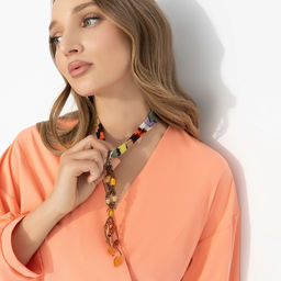 Блуза, освежающая лицо, Восхитительные охваты (теплый коралл) - Charutti фото 3