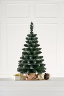 Ель (Max Christmas) "Канадская" 0.7м, подставка - пенек+ мешковина (ЕНК 07) Россия