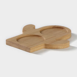 Набор для специй BellaTenero Кактусы, солонка 75 мл, перечница 75 мл, на бамбуковой подставке, фарфор, белый  фото 7